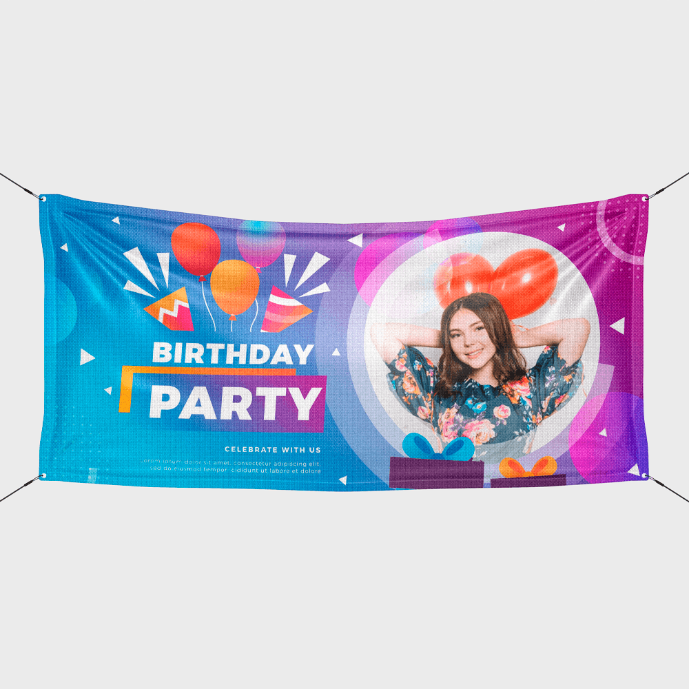 Personalized vinyl Birthday Banners Online UK | Banners Village